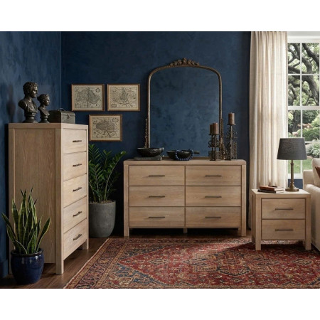 B5822 Collection 01 : Bộ 3 Bàn Trang Trí - Màu Kem Sứ Nung